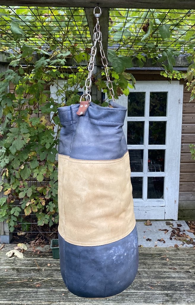 Leuke Vintage Bokszak Cassius - retro mid century, Sport en Fitness, Ophalen of Verzenden, Gebruikt, Bokszak