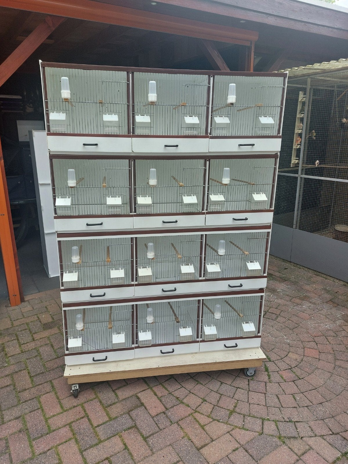 4 x 3 bakker kunstof broedkooien 124, Dieren en Toebehoren, Vogels | Hokken en Kooien, Ophalen, Gebruikt, Kunststof, Broedkooi of Kweekkooi