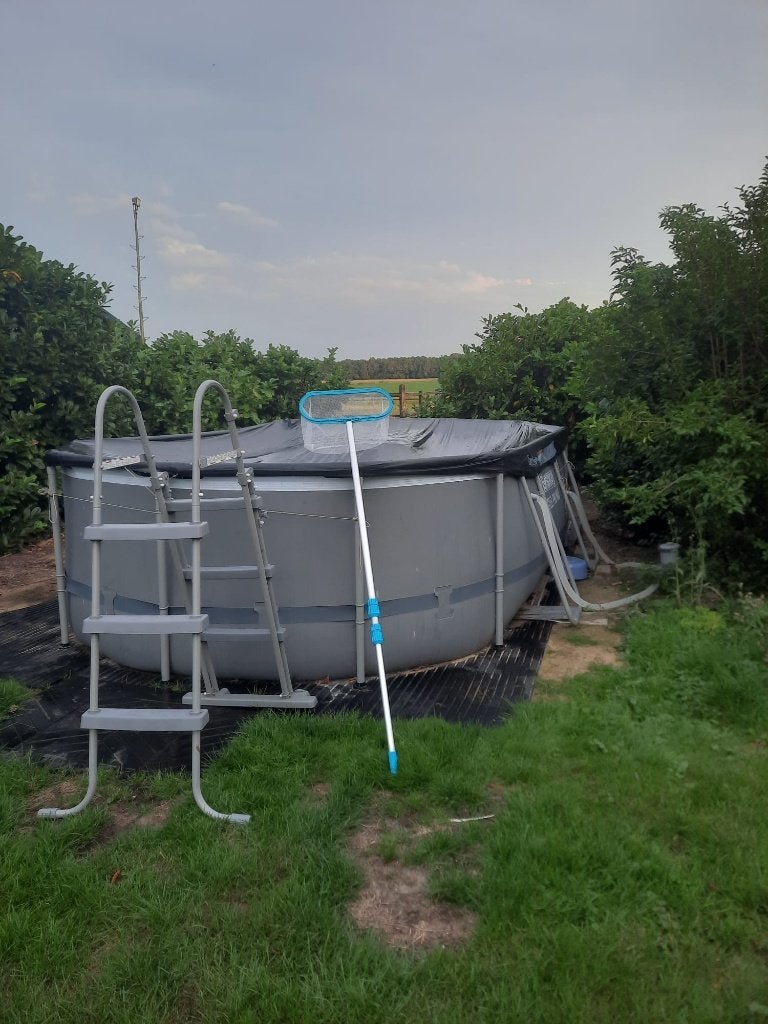 Bestway Steel Pro MAX Zwembad 488 x 305 x 107 cm, Tuin en Terras, Zwembaden, Ophalen, 80 tot 120 cm, 300 cm of meer, Zo goed als nieuw