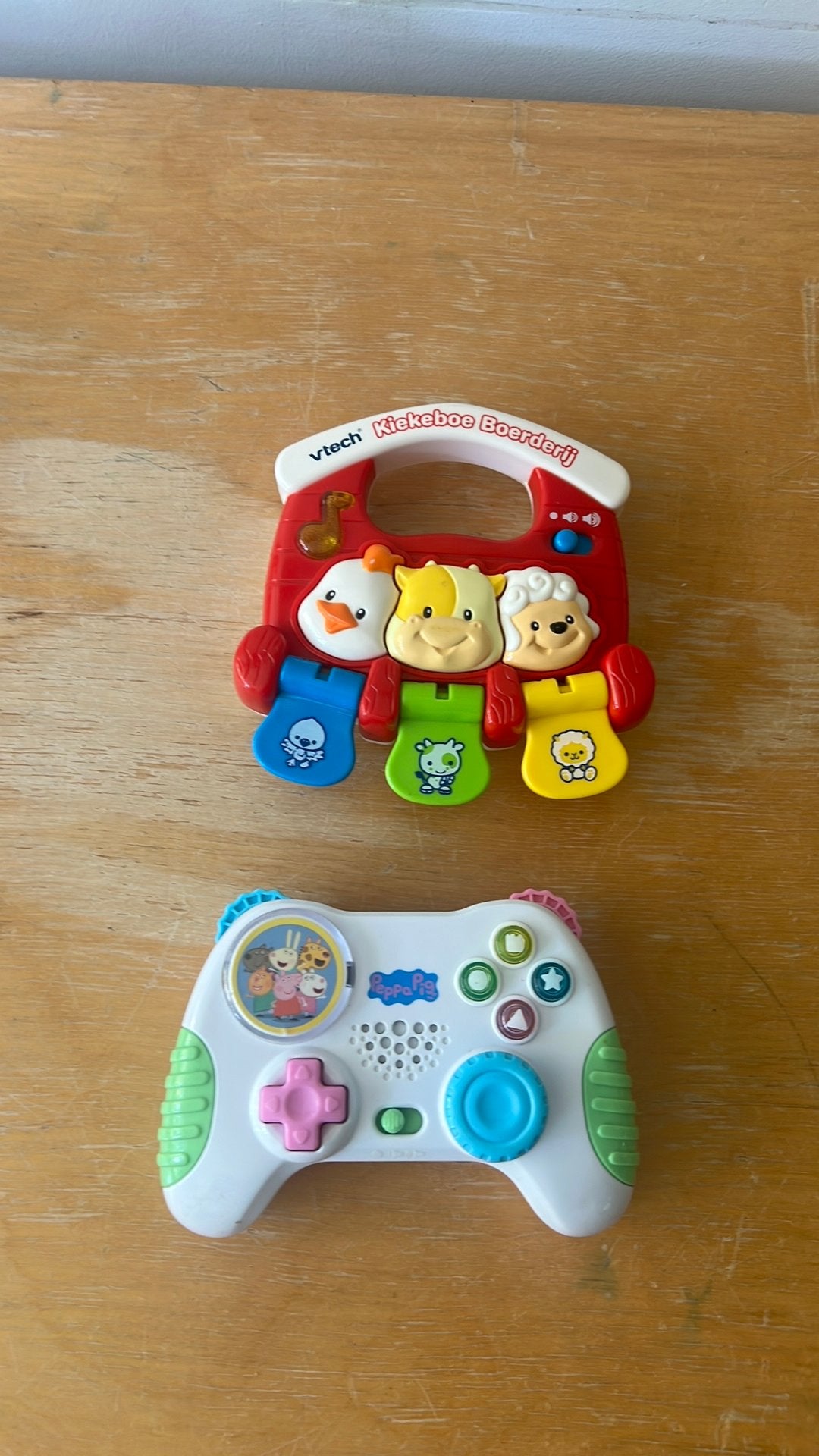 Vtech kiekeboe boerderij en peppa pig, Kinderen en Baby's, Ophalen, Gebruikt, 6 maanden tot 2 jaar