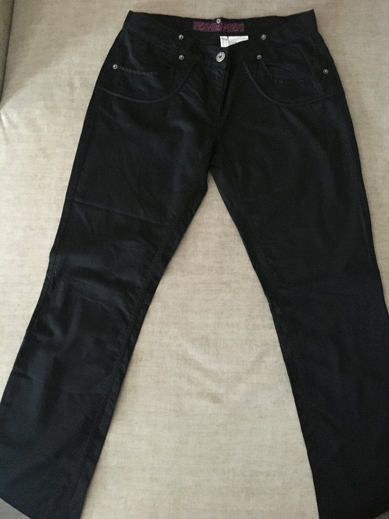 ZGAN zwarte  Dames Broek CH  mt.40, Kleding | Dames, Maat 38/40 (M), Verzenden, Zwart, Zo goed als nieuw