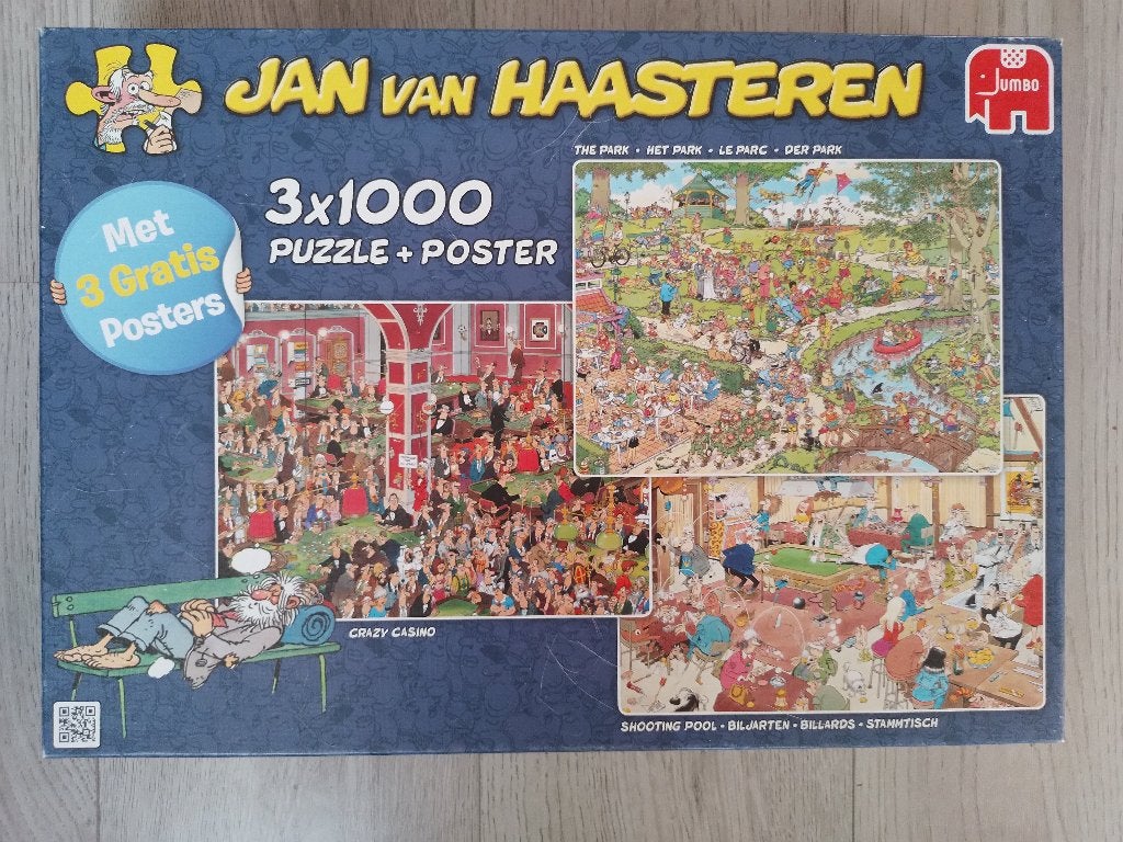 Jan van Haasteren, Ophalen, 500 t/m 1500 stukjes, Zo goed als nieuw, Legpuzzel