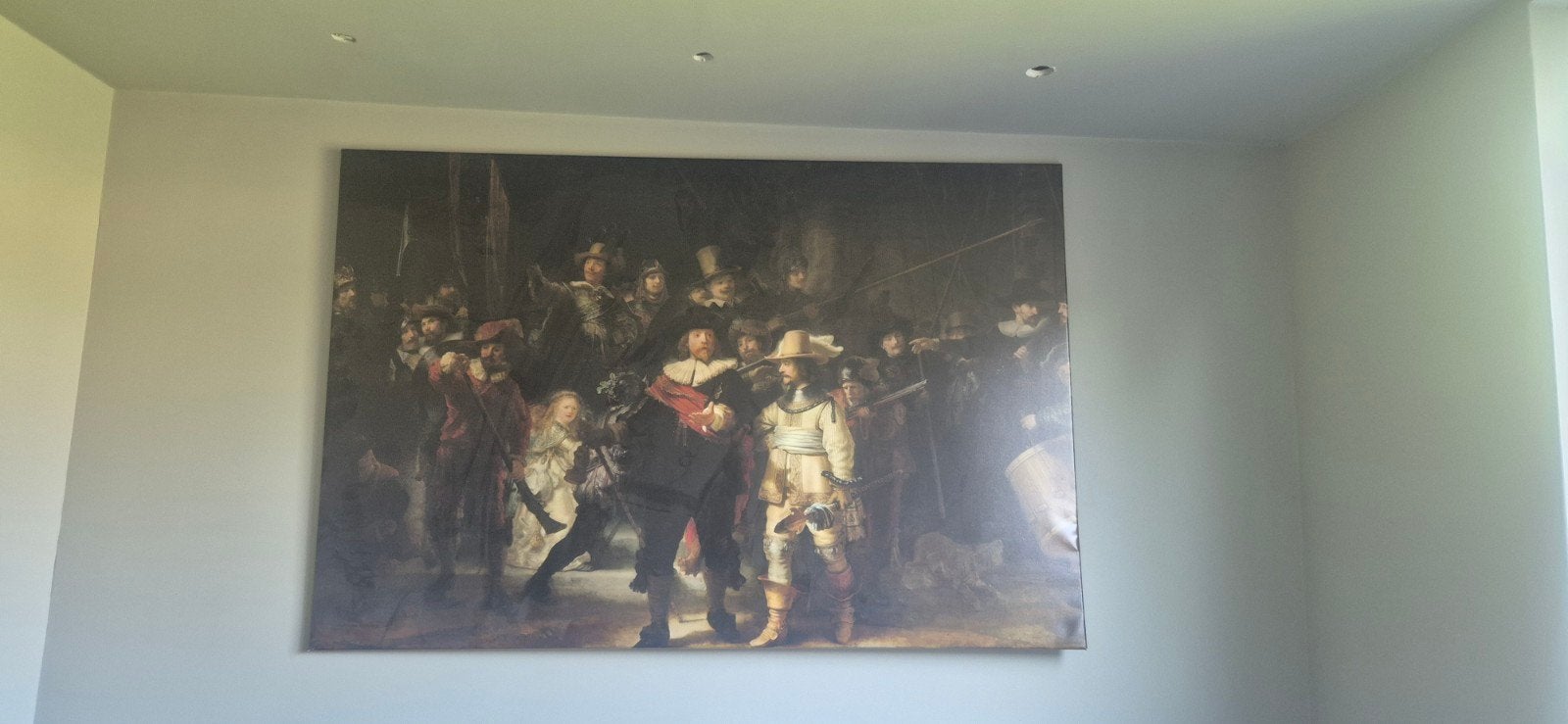 De Nachtwacht schilderij 120x180 cm, restauratie nodig, Ophalen of Verzenden
