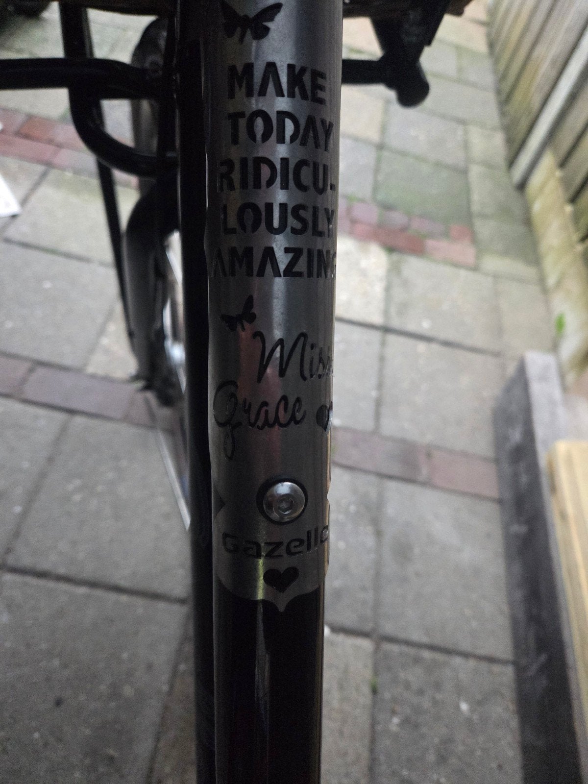 Gazelle Miss Grace Damesfiets met Mand, Fietsen en Brommers, Fietsen | Dames | Damesfietsen, Terugtraprem, Gazelle, Gebruikt, (Extra) lage instap