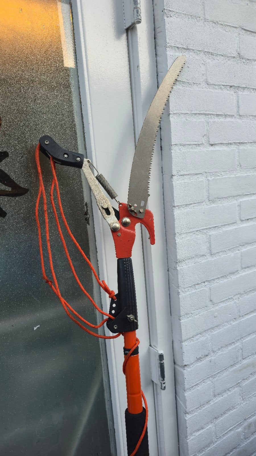 Takkenzaag op steel - Zo goed als nieuw, Tuin en Terras, Ophalen, 30 t/m 39 mm, Onbekend, Zo goed als nieuw