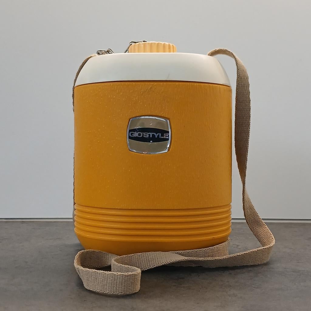Vintage Gio'Style Safari 1 thermosfles - jaren '70 oranje, Ophalen of Verzenden