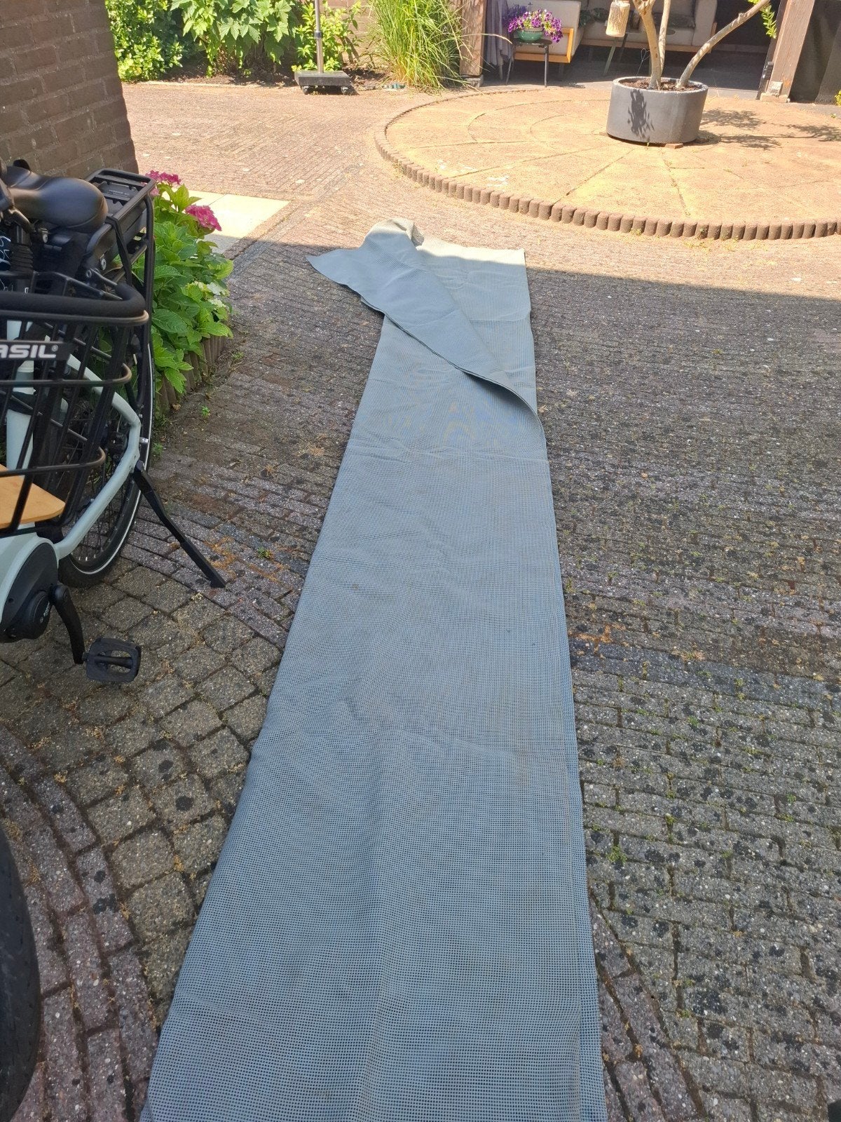 Grondkleed voortent 4 x 2.40 grijs, Ophalen, Gebruikt