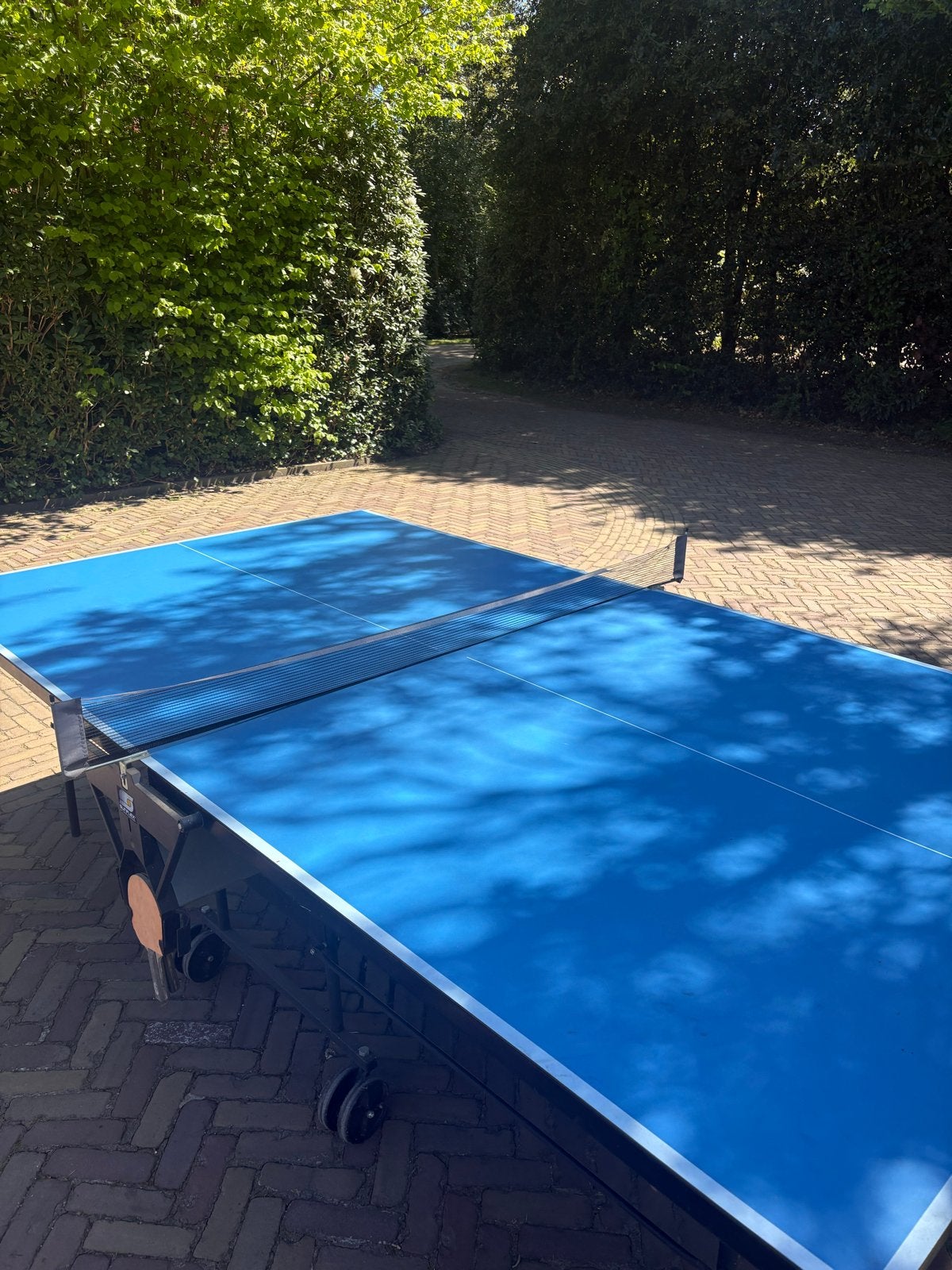 Sunflex Outdoor Pingpongtafel - Netje licht slap, Ophalen, Gebruikt, Tafel Outdoor, Inklapbaar