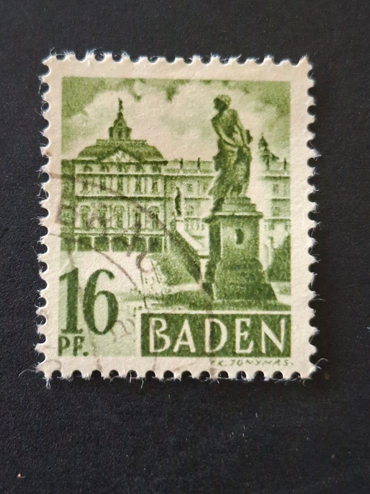 Duitsland.  Fr. Zone Baden Mi 6, Verzenden, Overige periodes, Gestempeld