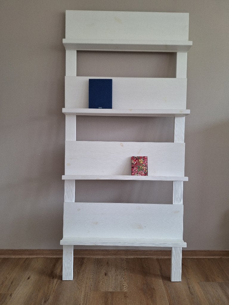 Foto en/of tijdschriftenstandaard, Ophalen, Gebruikt, Wit, Hout