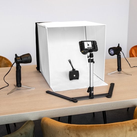 Caruba Portable Fotostudio 60x60x60 - Zo goed als nieuw, Ophalen of Verzenden, Zo goed als nieuw, Mini fotostudio, Inclusief lampen