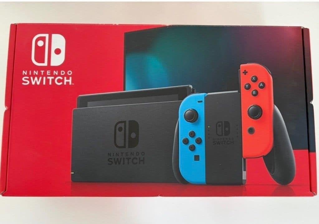 Nintendo switch met doos+Mario hoes+Extra controller+Oplader, Ophalen, Zo goed als nieuw, Met 3 controllers of meer, Switch Original