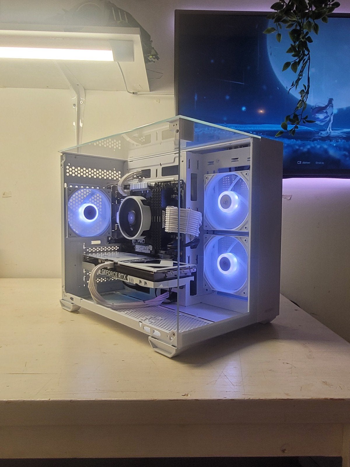 GAME PC/RTX 4060 TI/RYZEN 7 5700G/32GB DDR4/1TB M.2/WIT/ZGAN, Computers en Software, 32 GB, Ophalen of Verzenden, Zo goed als nieuw
