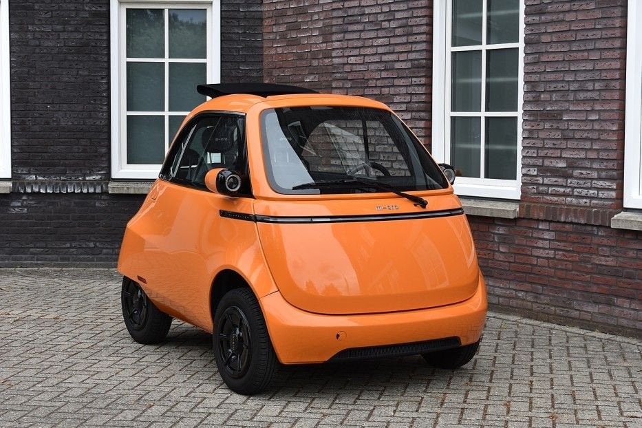 Microlino Competizione Competizione 10.5 kWh (90km/u) Wij zi, Auto's, Overige Auto's, Automaat, 177 km, 17 pk, 11 kWh