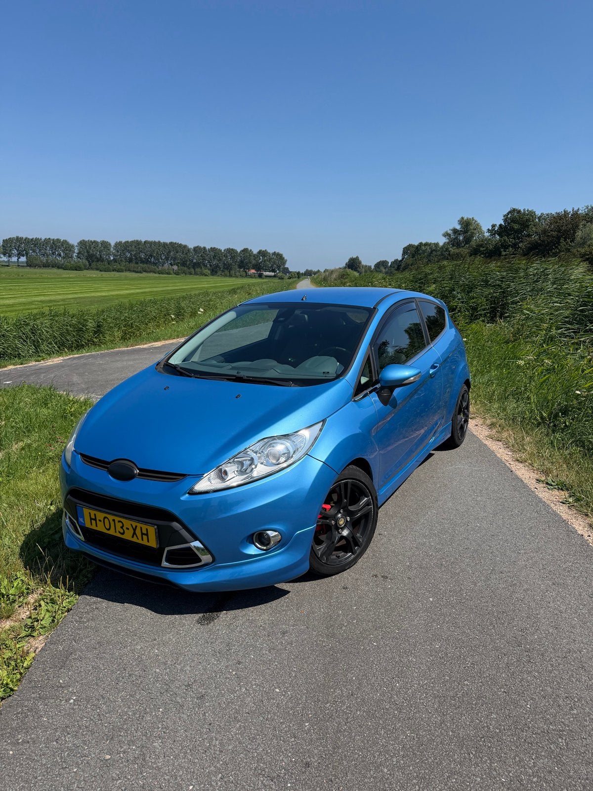 Ford Fiësta 1.6 Ti-vct 88KW 120 PK 3DR 2008 Blauw, Auto's, Ford, 1596 cc, Stof, 31 €/maand, 4 cilinders
