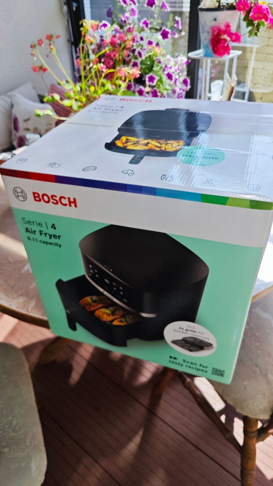 Bosch Serie 4 Airfryer MAFS2462B 6.1L capaciteit, Ophalen of Verzenden, Nieuw, Airfryer
