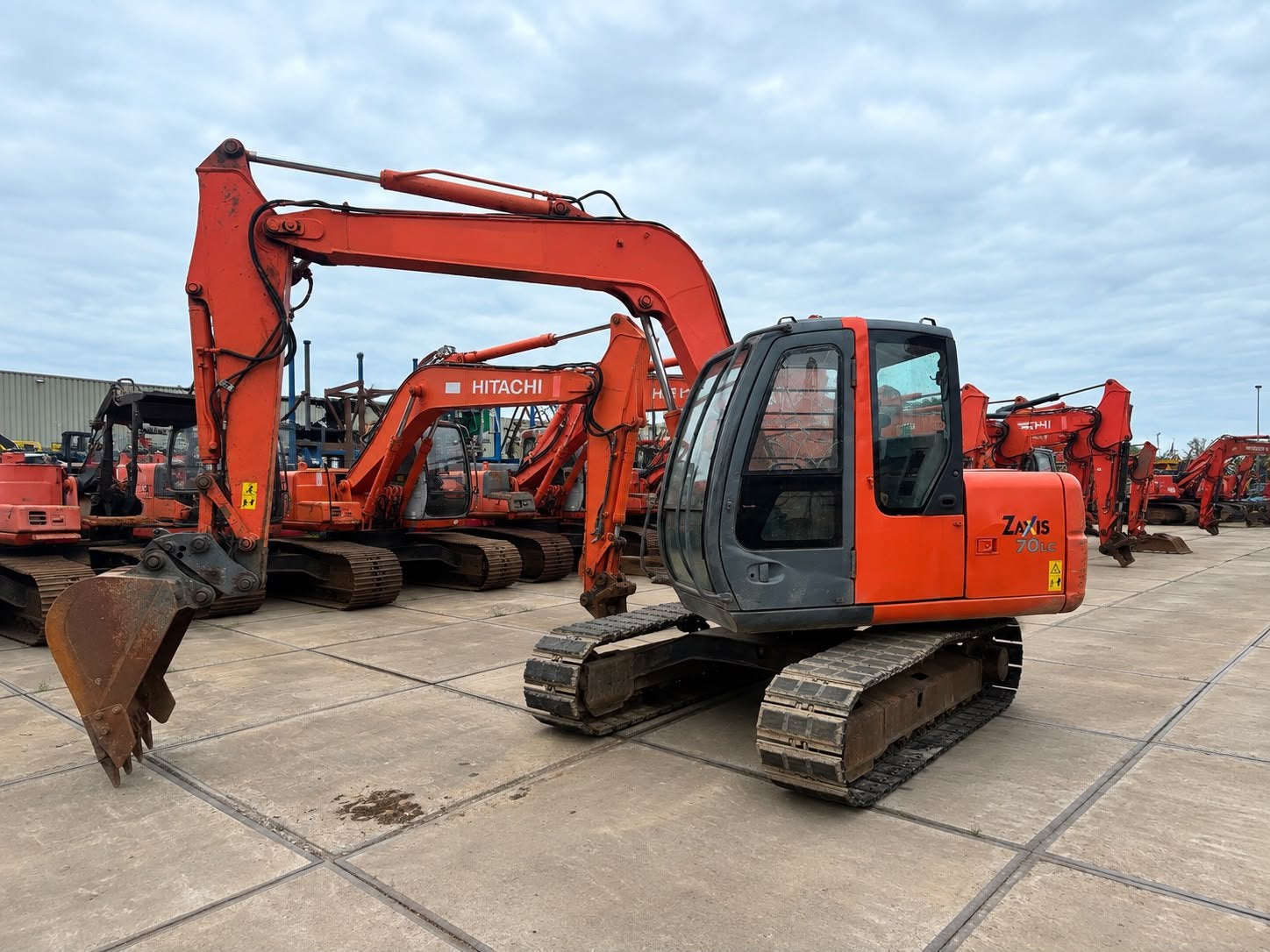 Hitachi ZX70LC-1, Ophalen, Graafmachine