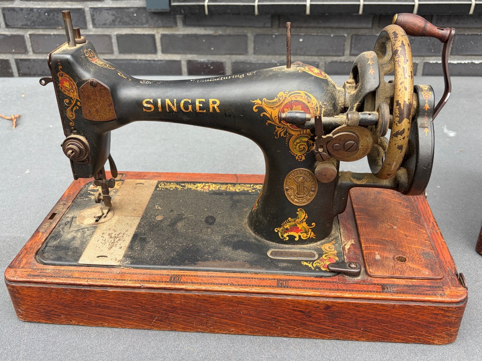Antieke Singer Naaimachine - Decoratief Stuk, Ophalen