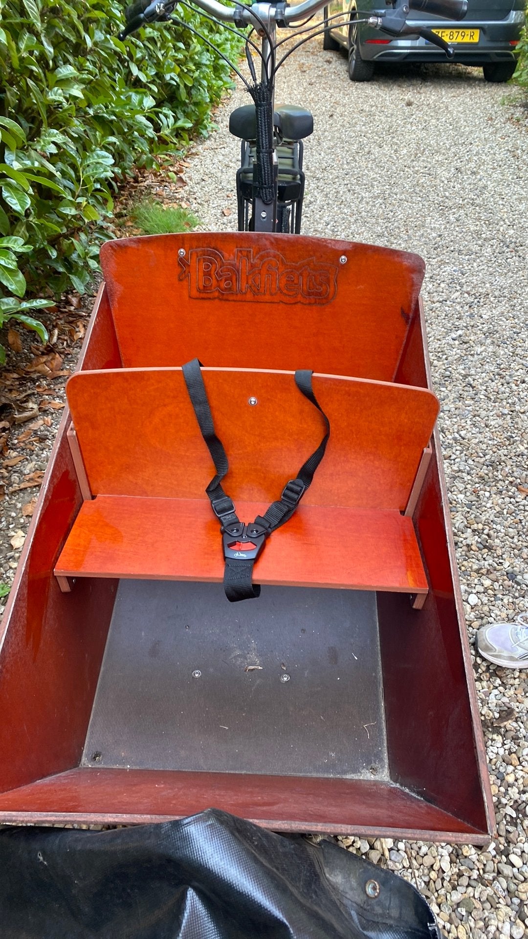 Bakfietsbankje van hout, 50 cm breed, Ophalen of Verzenden, Zo goed als nieuw, Overige instrumenten