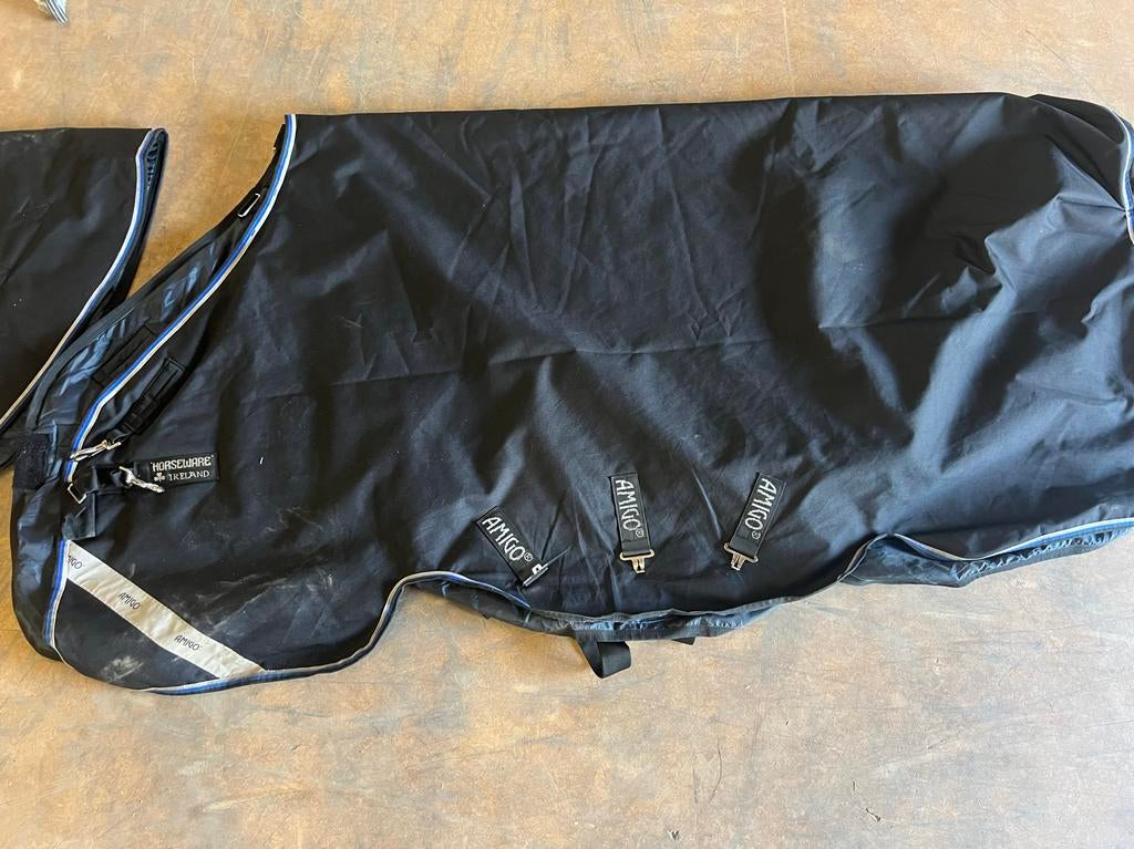 Horseware Amigo Bravo 12 Plus T/O Medium deken, Ophalen, Gebruikt, Horseware, Blauw