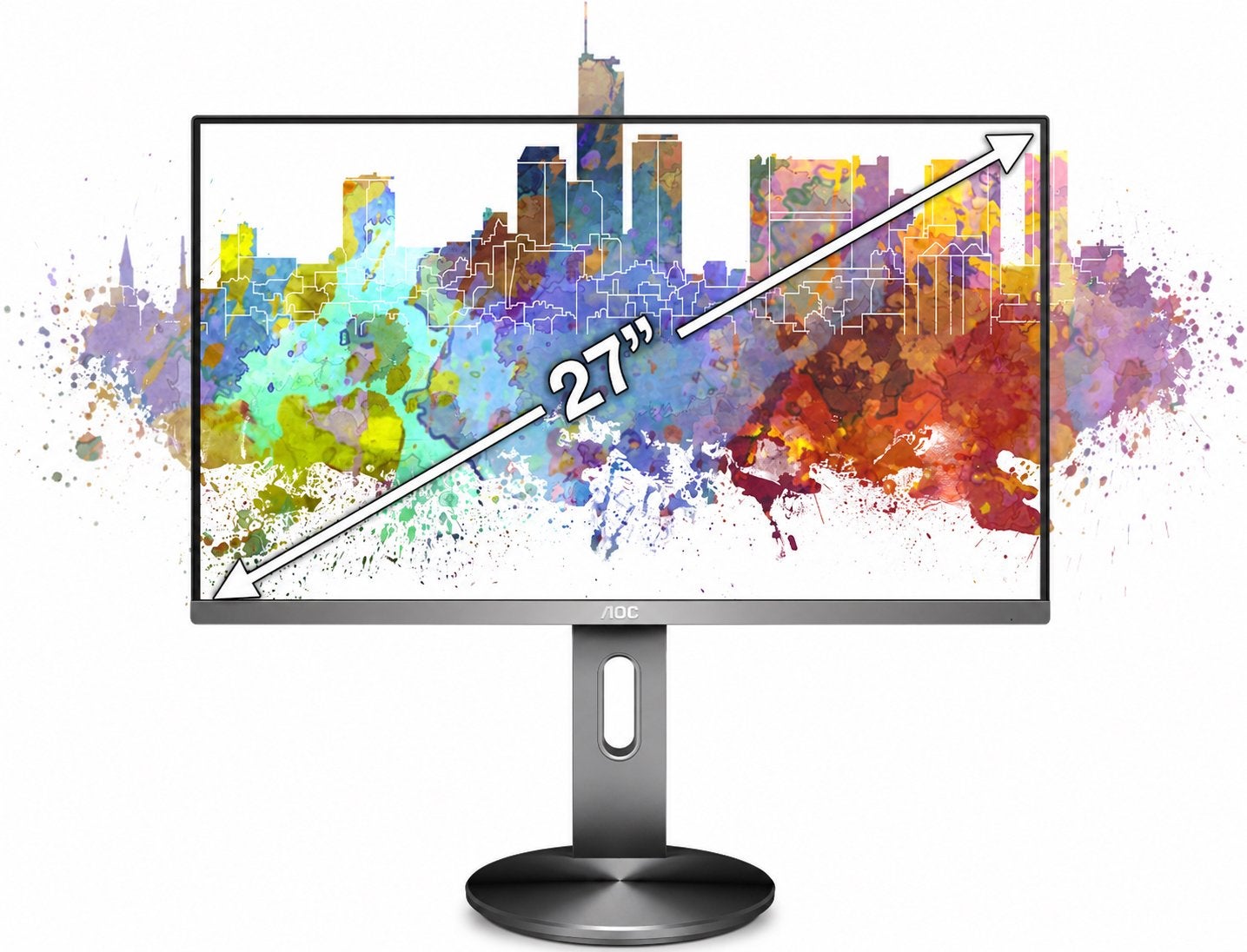 AOC 27 inch QHD 2K Monitor (2560 × 1440) | AOC Q2790PQU, Computers en Software, Monitoren, IPS, Ophalen of Verzenden, Zo goed als nieuw