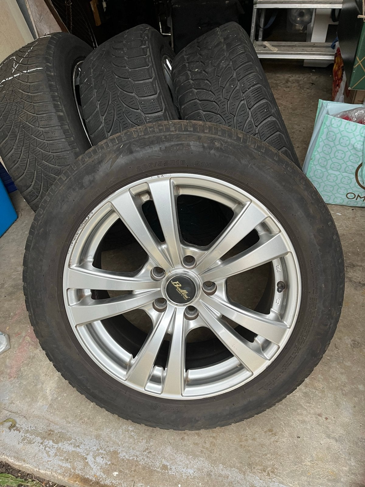 Bellini velgen 205/55R16, Ophalen, Gebruikt