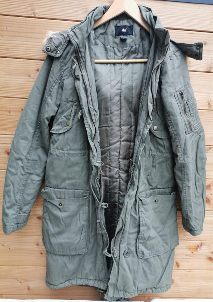 H&M jas met capuchon mt. S/M, H&M, Verzenden, Zo goed als nieuw, Maat 36 (S)