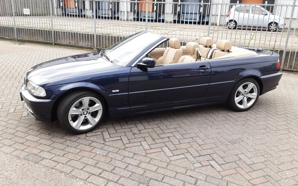 BMW 3-Serie 3.0 CI 330 Cabriolet AUT 2002 Blauw 93768 KM, Automaat, Beige, 1595 kg, Cabriolet