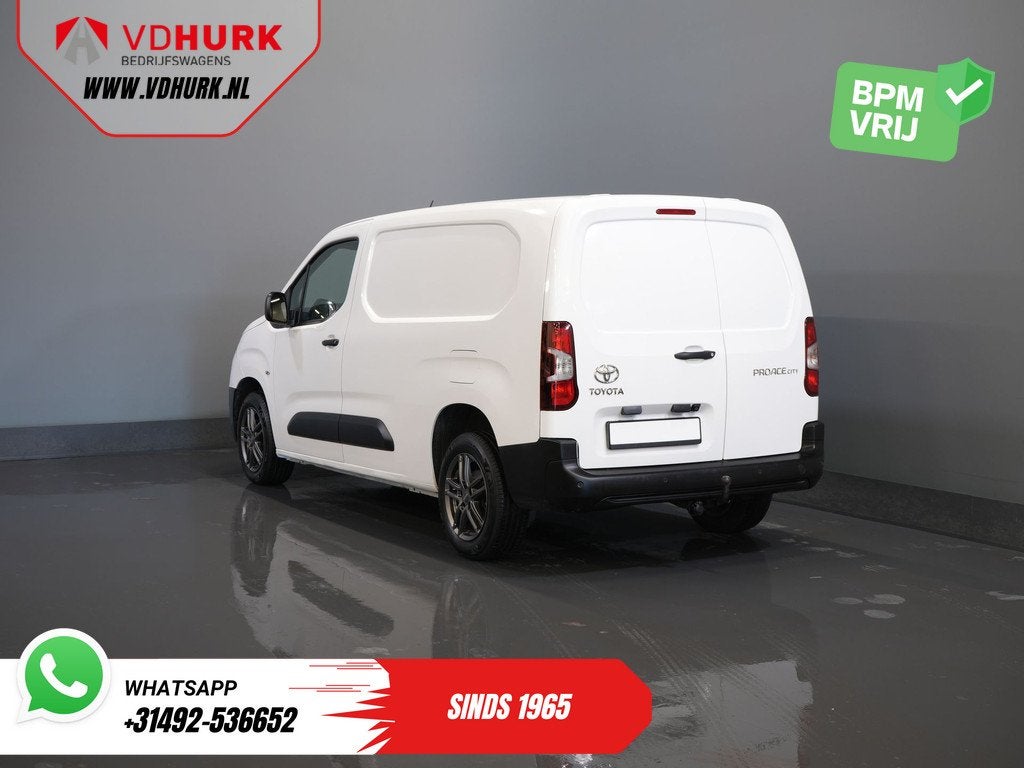 Toyota PROACE CITY 1.5 D-4D 130 PK Aut. 3 Pers/ Carplay/ Air, Stof, Gebruikt, Wit, Origineel Nederlands