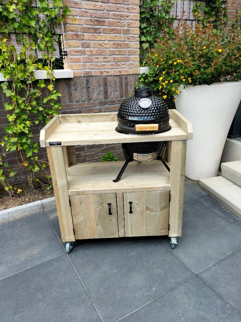 Bbq tafel van steigerhout, Tuin en Terras, Buitenkeukens, Verzenden, Nieuw, Houtskool, Vrijstaand