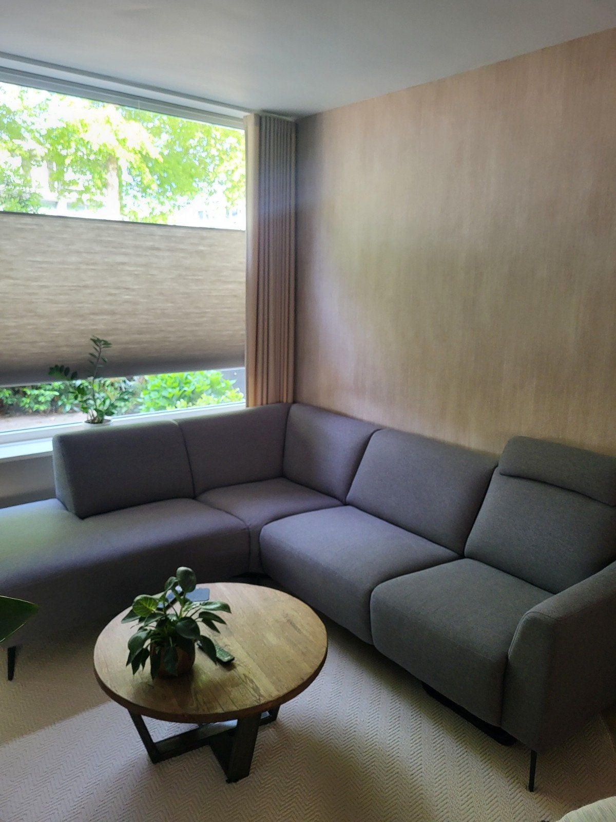 Newton hoekbank met pocketvering, Ophalen, 250 tot 300 cm, Hoekbank, 75 tot 100 cm