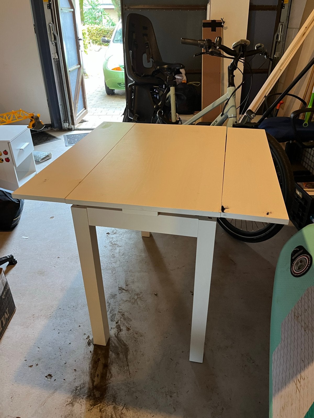 IKEA Stefan stoel en Bjursta tafel - Zwart/Wit, Ophalen, Gebruikt, Zwart, Eén