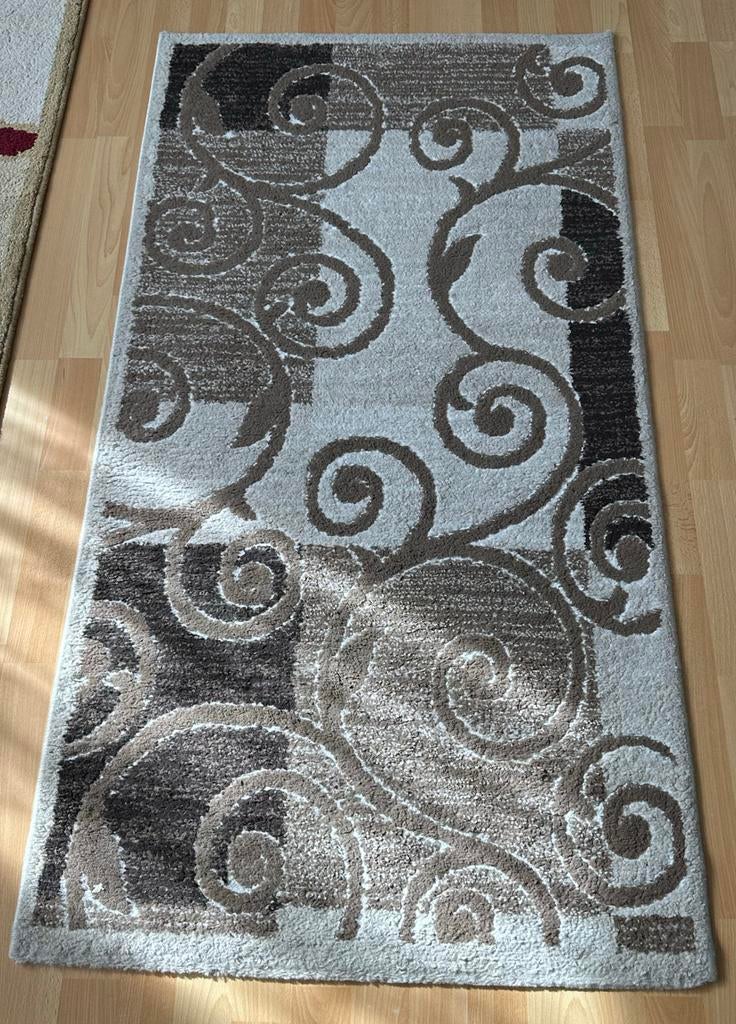 Modern vloerkleed 80x150 cm met abstract patroon, Ophalen, 100 tot 150 cm, 50 tot 100 cm, Zo goed als nieuw