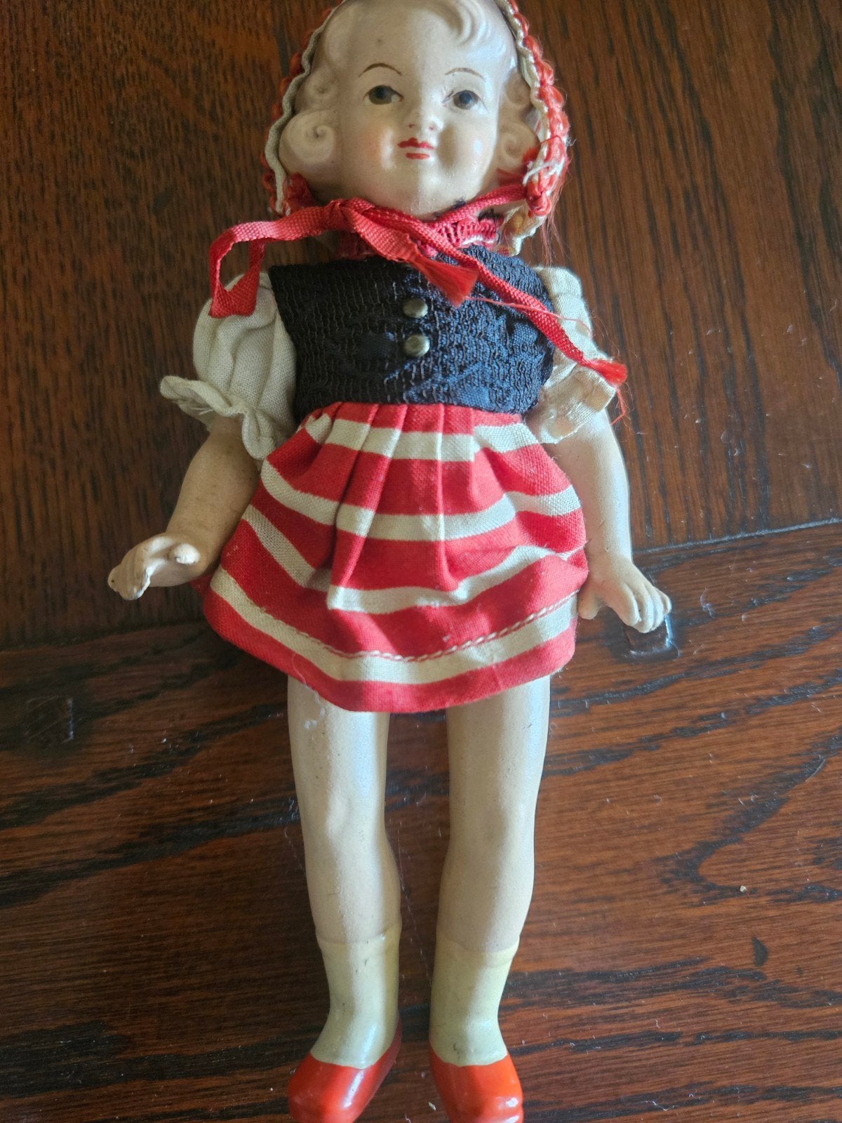 Vintage Popje in Traditionele Klederdracht, Verzamelen, Ophalen of Verzenden, Gebruikt, Pop