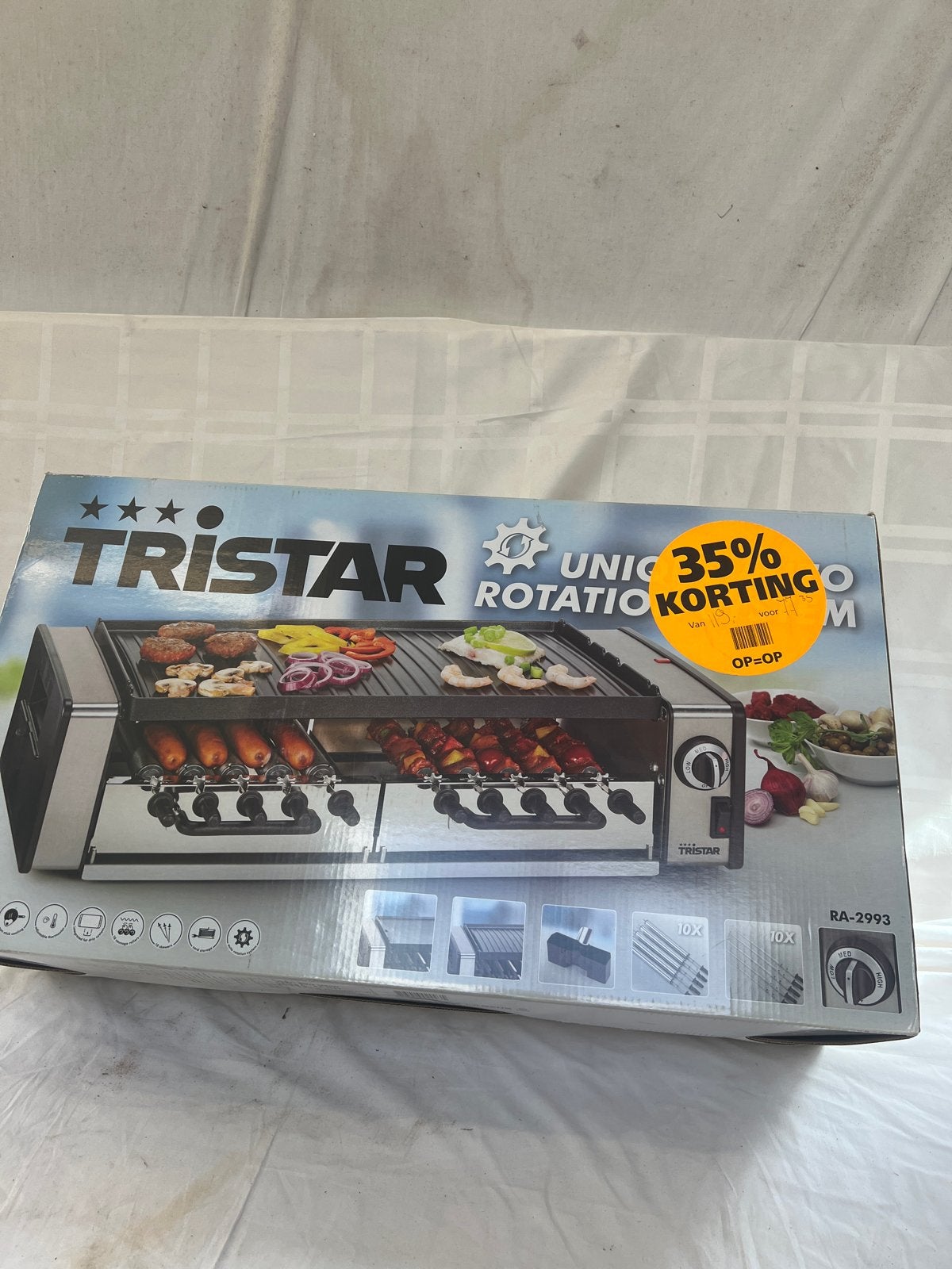 Tristar (barbecue) grillplaat, Ophalen of Verzenden, Nieuw, 4 t/m 7 personen