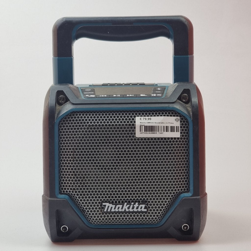 Makita DMR202 Bouwradio | In Prima Staat, Audio, Tv en Foto, Radio's, Makita, Gebruikt, Support@makita.com, Makita Corporation, 3-11-8, Sumiyoshi-cho, 
Anjo, Aichi 446-8502
Japan