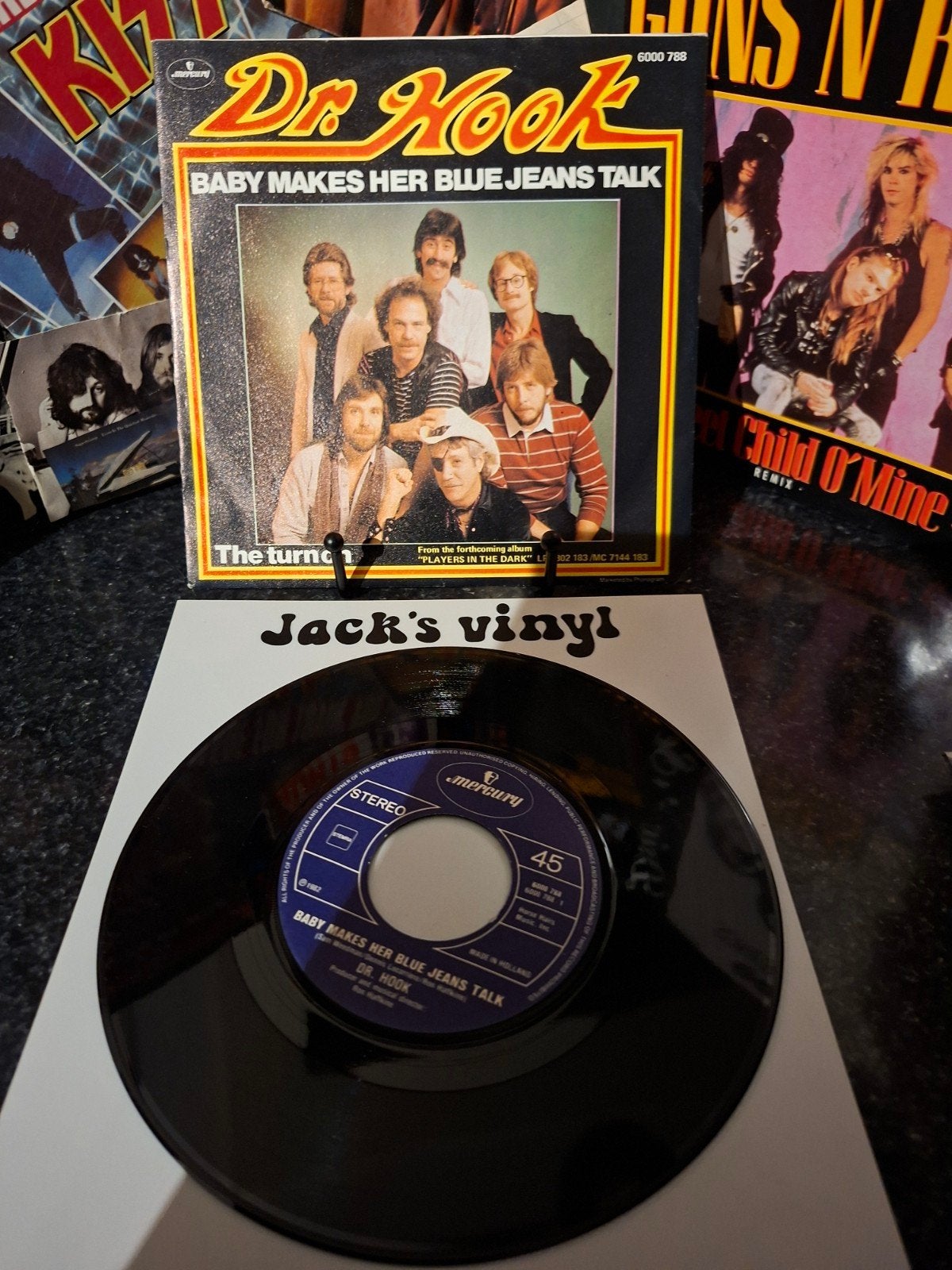 Dr. Hook - Baby Makes Her Blue Jeans Talk (7 inch vinyl)1982, Gebruikt, 7 inch, Ophalen of Verzenden, Fotohoes