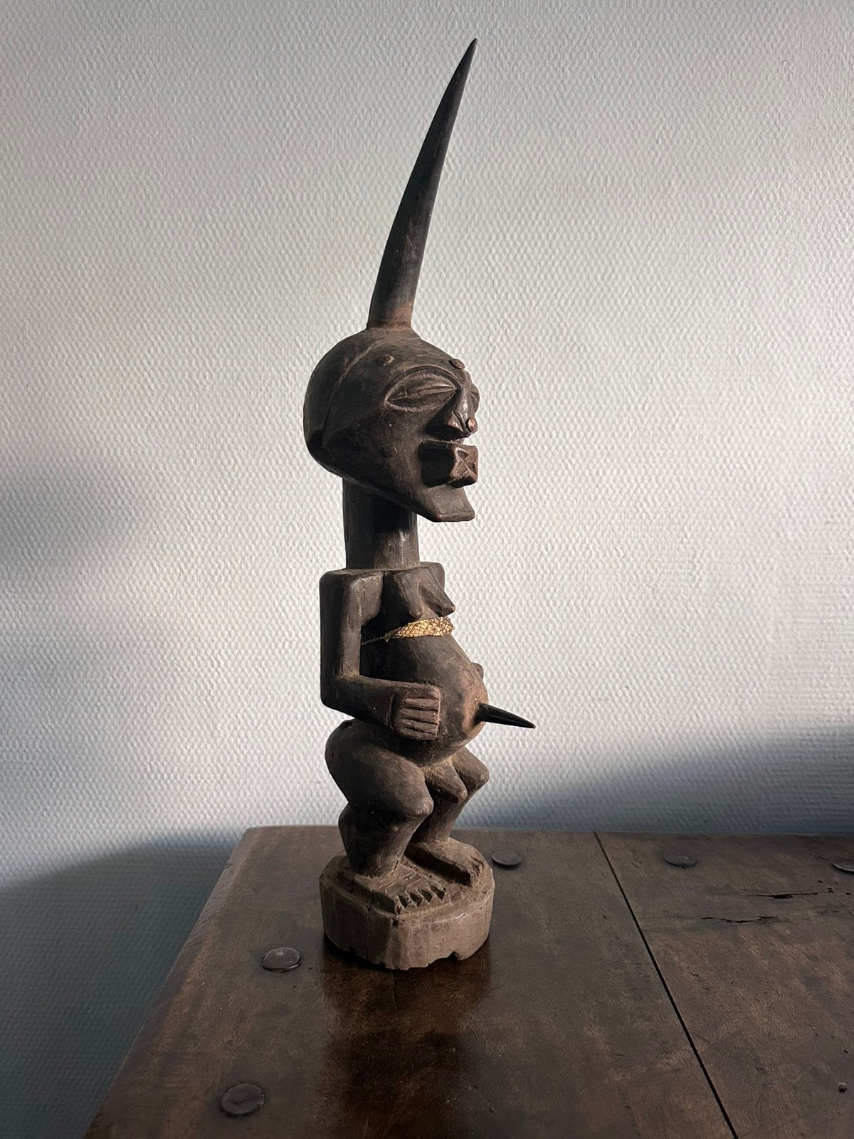 Zeer oude SONGYE Nkisi Fétiche privécollectie Matadi 1930, Ophalen of Verzenden