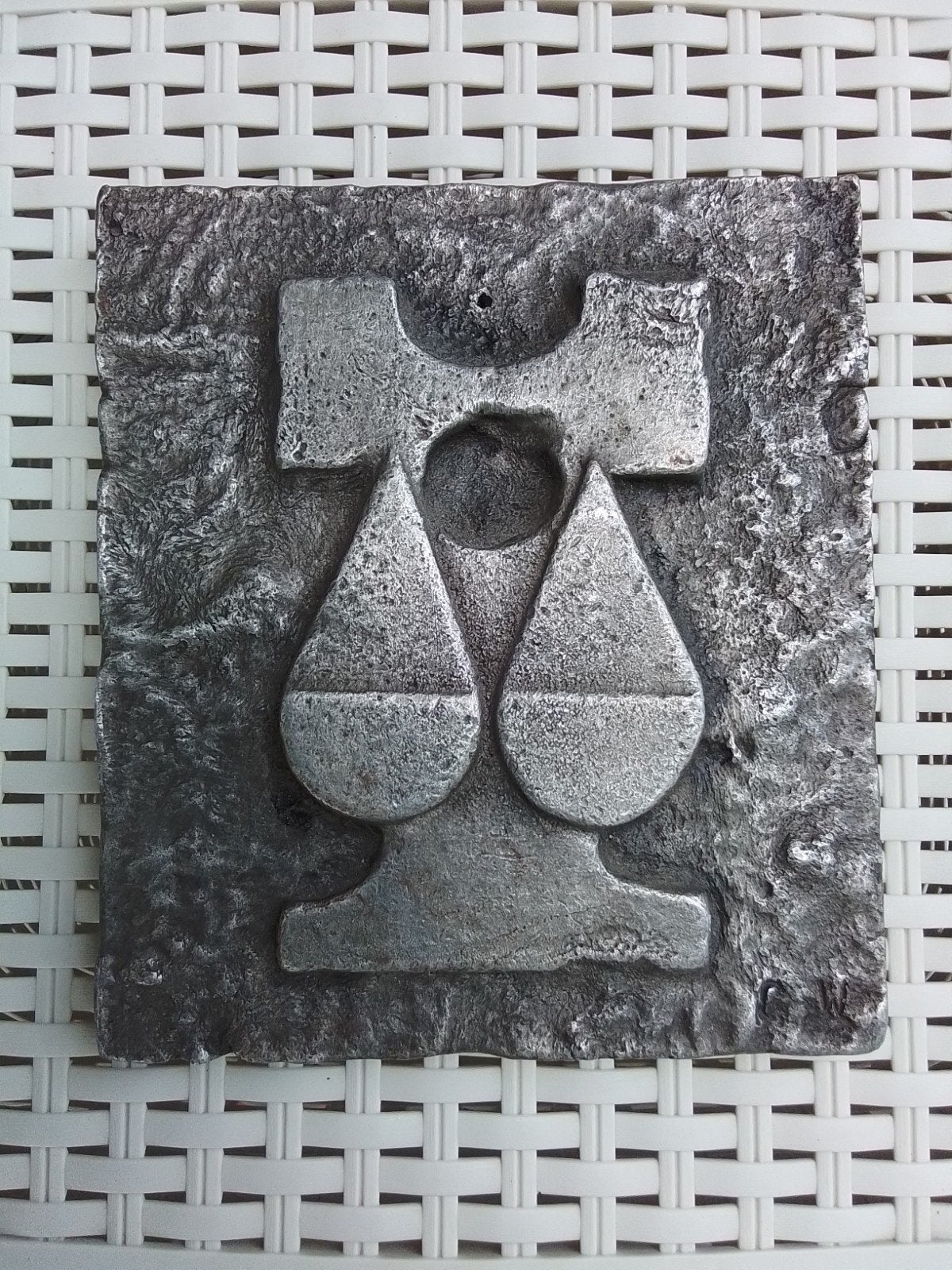 Brutalistische wandplaat Willy Ceysens - Weegschaal, Ophalen of Verzenden