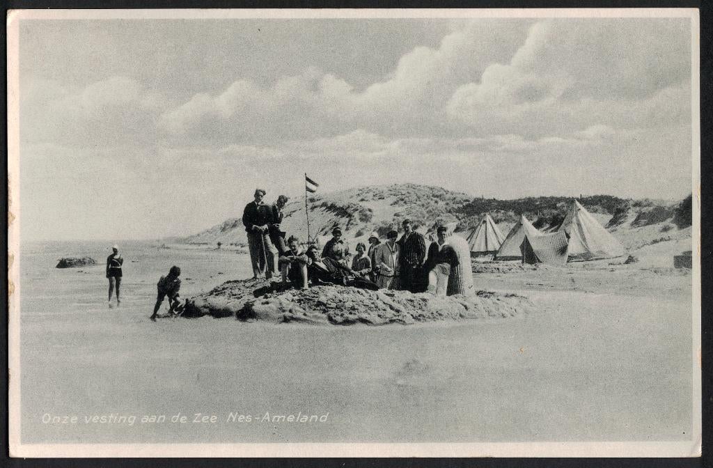 Nes Ameland, Onze vesting aan de Zee., Ophalen of Verzenden, 1920 tot 1940, Gelopen, Waddeneilanden
