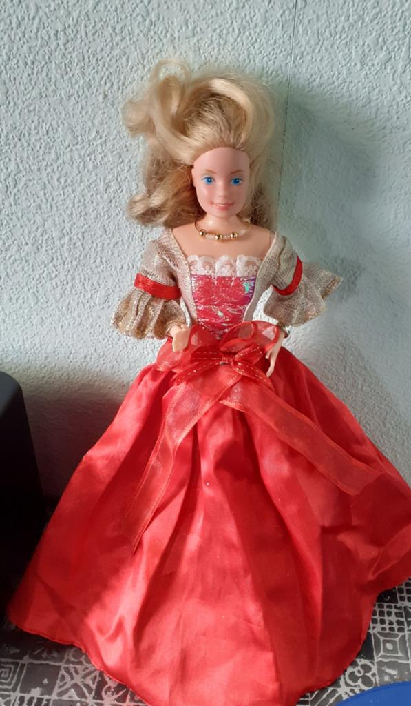 Hele mooie Barbie jurk, ook voor Sindy en Fleur, Ophalen of Verzenden, Gebruikt, Barbie