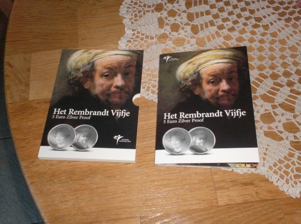 1x 5 euro munt 2006 rembrandt zilverproof, Setje, Koningin Beatrix, Zilver, Euro's