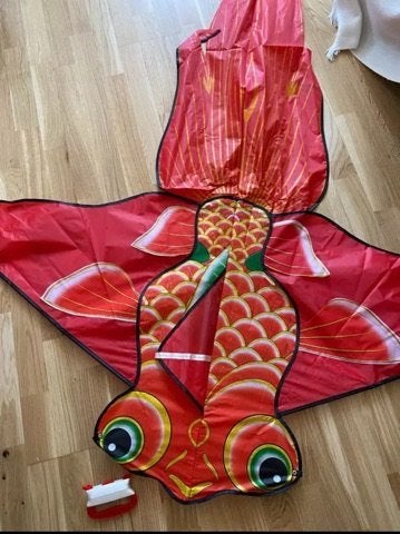 Chinese vlieger model koi karper vliegeren, Verburgt vINTAGE, Nieuw, Ophalen of Verzenden, https://verburgtvintage.nl/#contact