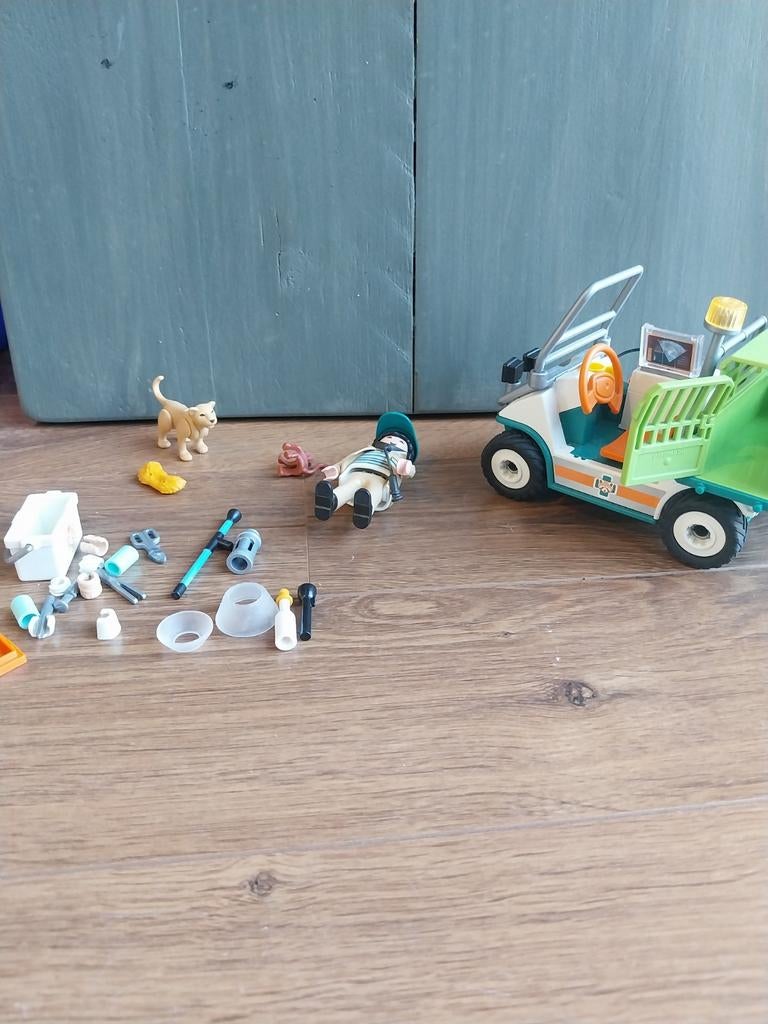 Playmobil Safari Voertuig met Dierenarts en Dieren, Ophalen, Jongen of Meisje