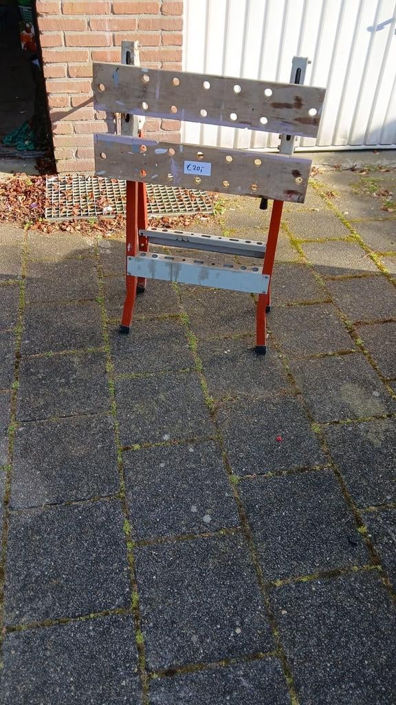 Inklapbare werktafel, Doe-het-zelf en Verbouw, Werkbanken, Ophalen of Verzenden, Gebruikt, Inklapbaar