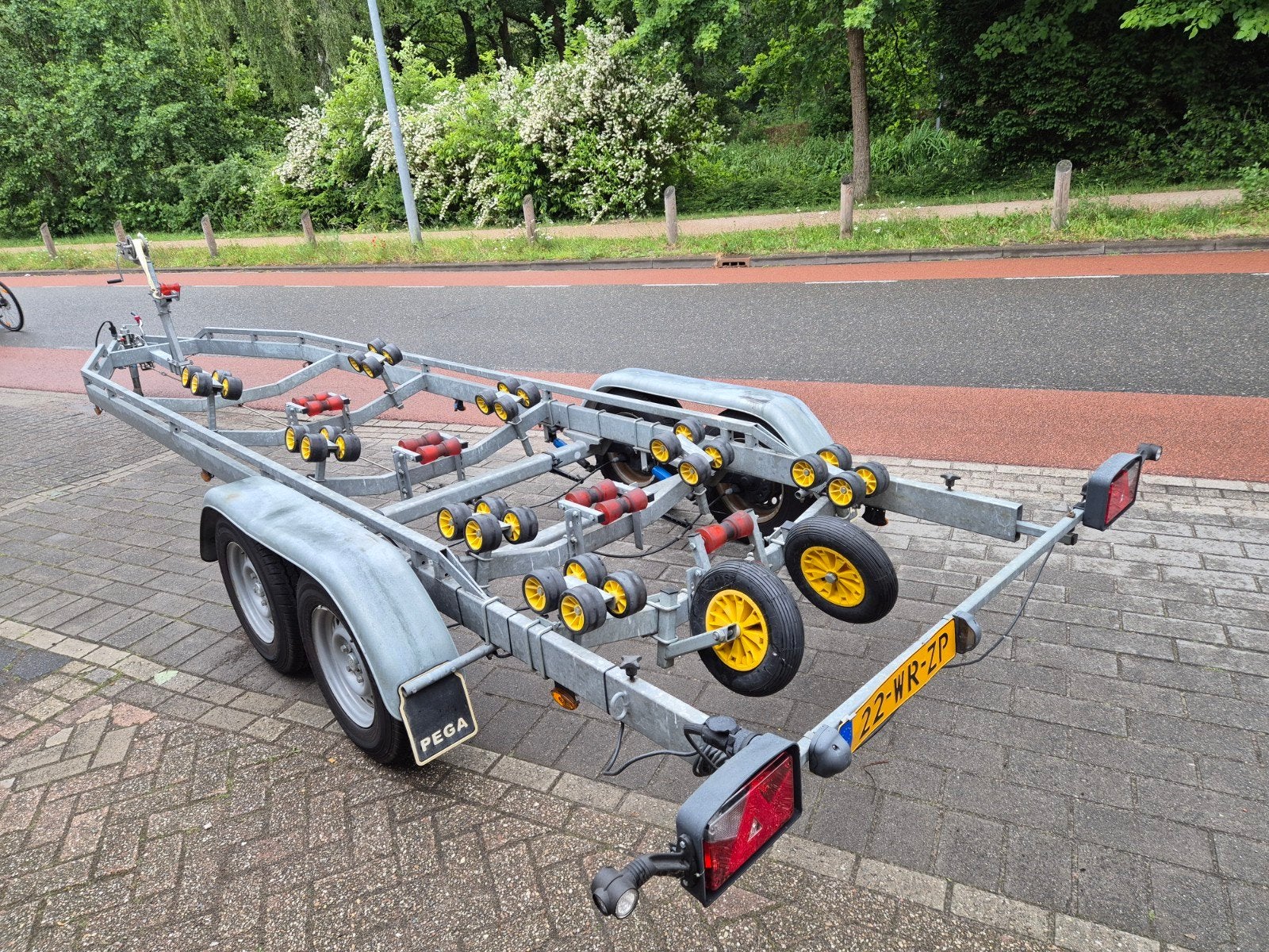 Pega 2000kg dubbelasser tandemas trailer 2018 !, Ophalen