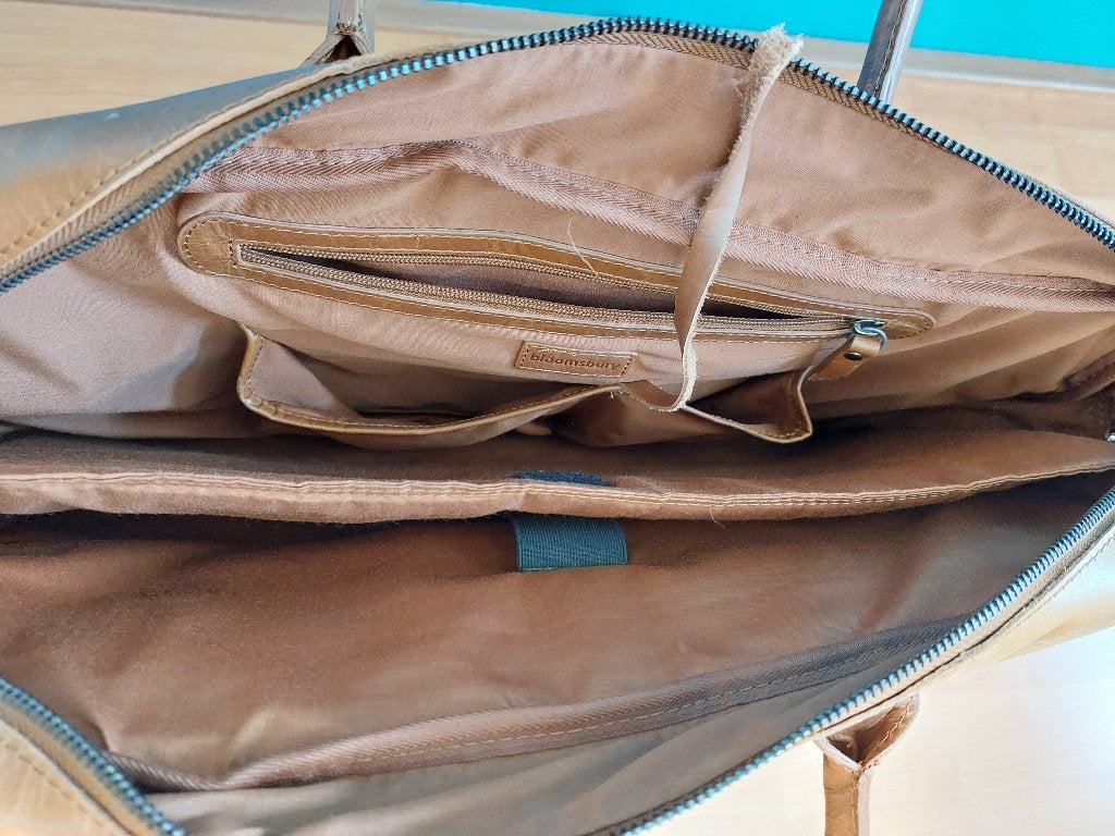 Schoudertas, Bruin, Zo goed als nieuw, Leer, Ophalen