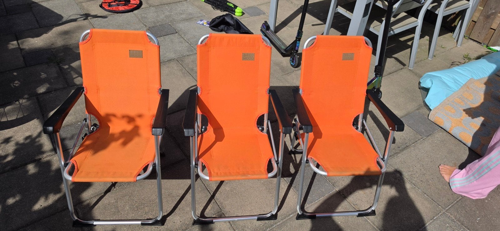 Red wood camping kinderstoelen, Ophalen, Zo goed als nieuw, Campingstoel