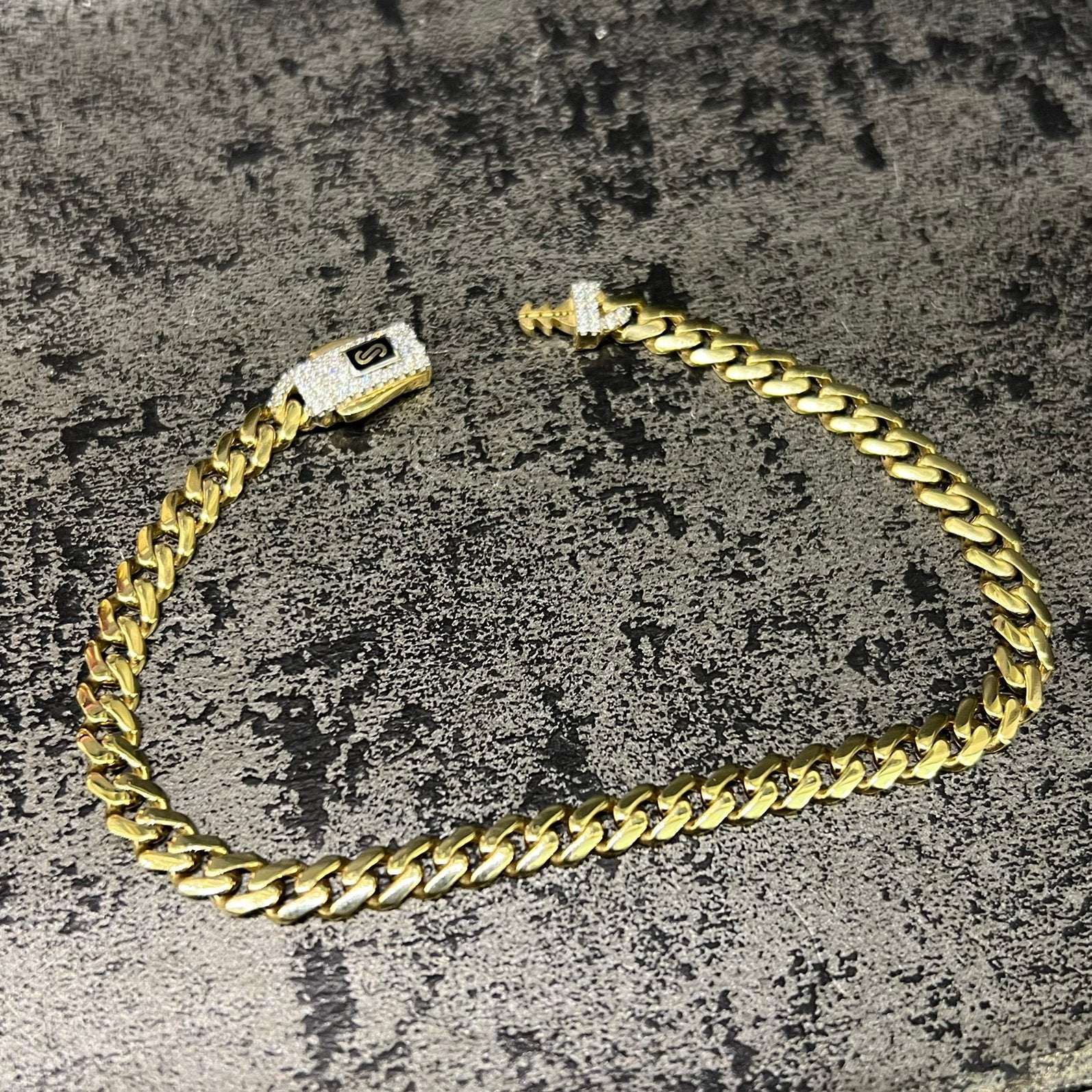 18 karaat gouden armband monaco gourmet schakel, Ophalen of Verzenden, Nieuw, Goud