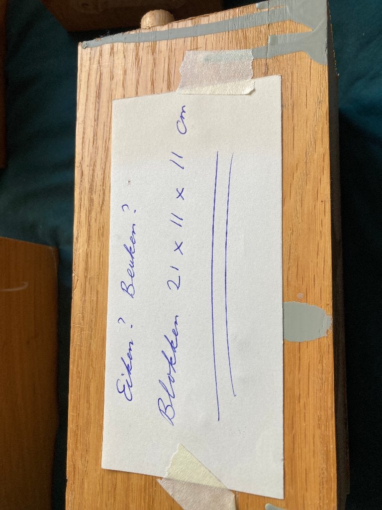 Eikenhouten poten blokken, prijs per stuk, Ophalen of Verzenden, Gebruikt, Minder dan 150 cm
